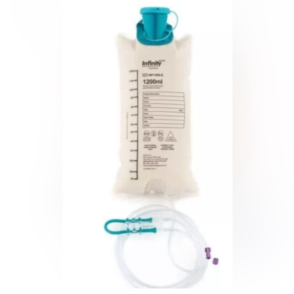 30 Zevex Moog Infinity 1200ml Feeding Bag 2027 EXP NIB